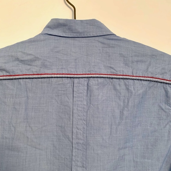 Fred Perry Short Sleeve Cotton Button Casual Oxford Shirt Size S Trim Detailing - Picture 6 of 14